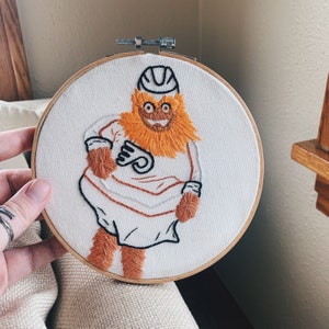 Gritty Mascot Embroidery