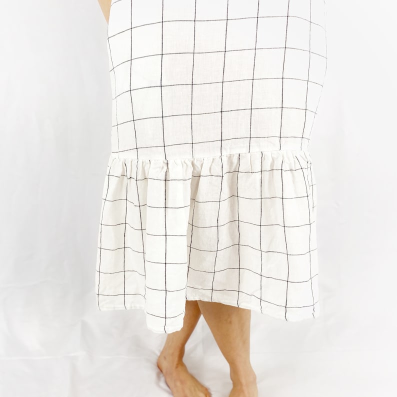 Linen Mama Dress, Loose fit Linen Dress, IRVINE / Maxi Dress / Mothers Day Gift image 8