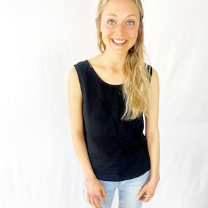 Linen Tank Top, NIAGARA / Washed linen sleeveless  blouse / Linen Sleeveless Shirt / available in different colors / Mothers Day Gift