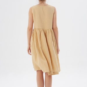 Linen loose sleeveless dress, SANTA CLARA / Washed soft linen dress / available in different colors / Mothers Day Gift image 7