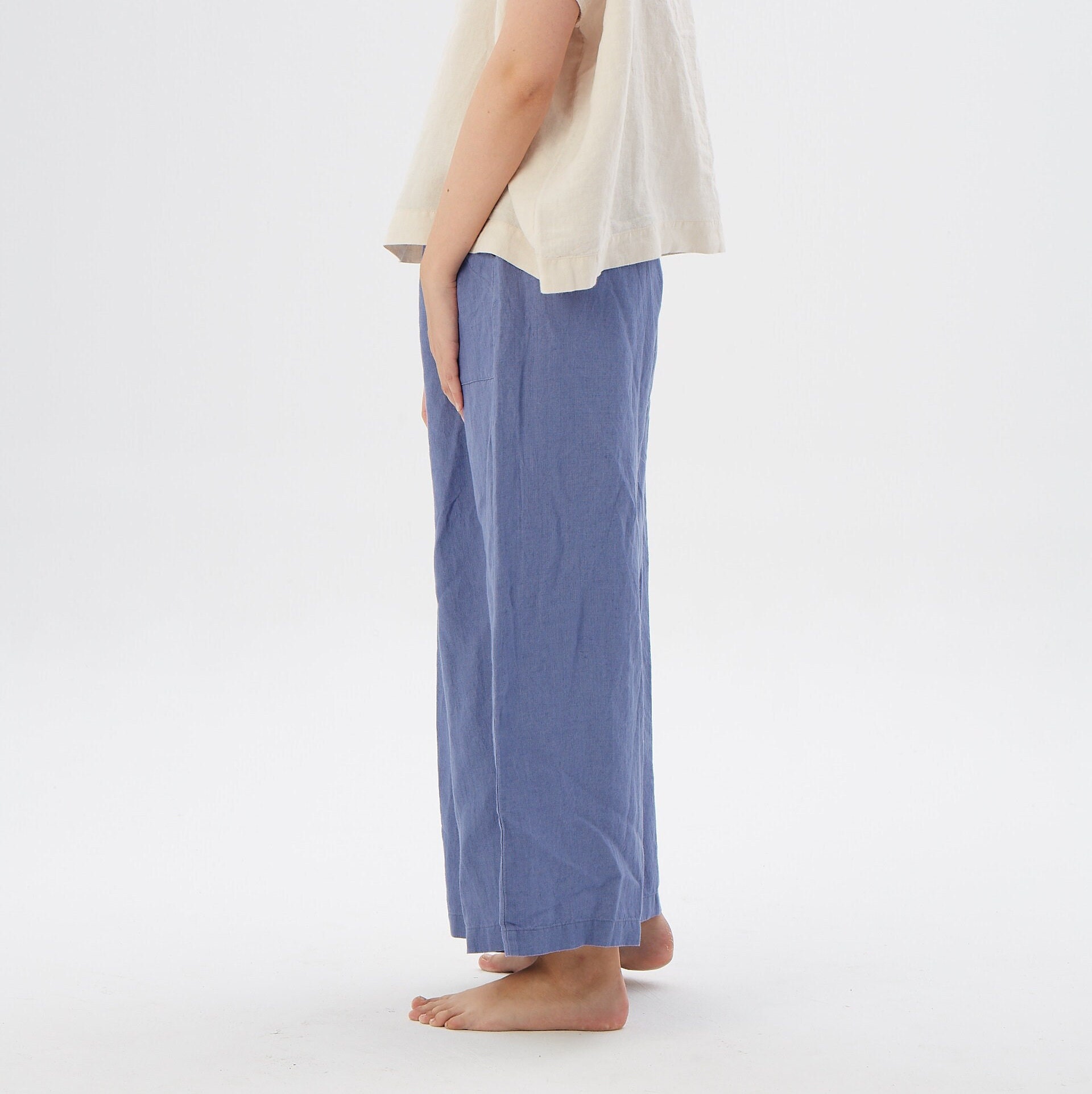 Wide Leg Linen Pants 