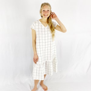 Linen Mama Dress, Loose fit Linen Dress, IRVINE / Maxi Dress / Mothers Day Gift image 5