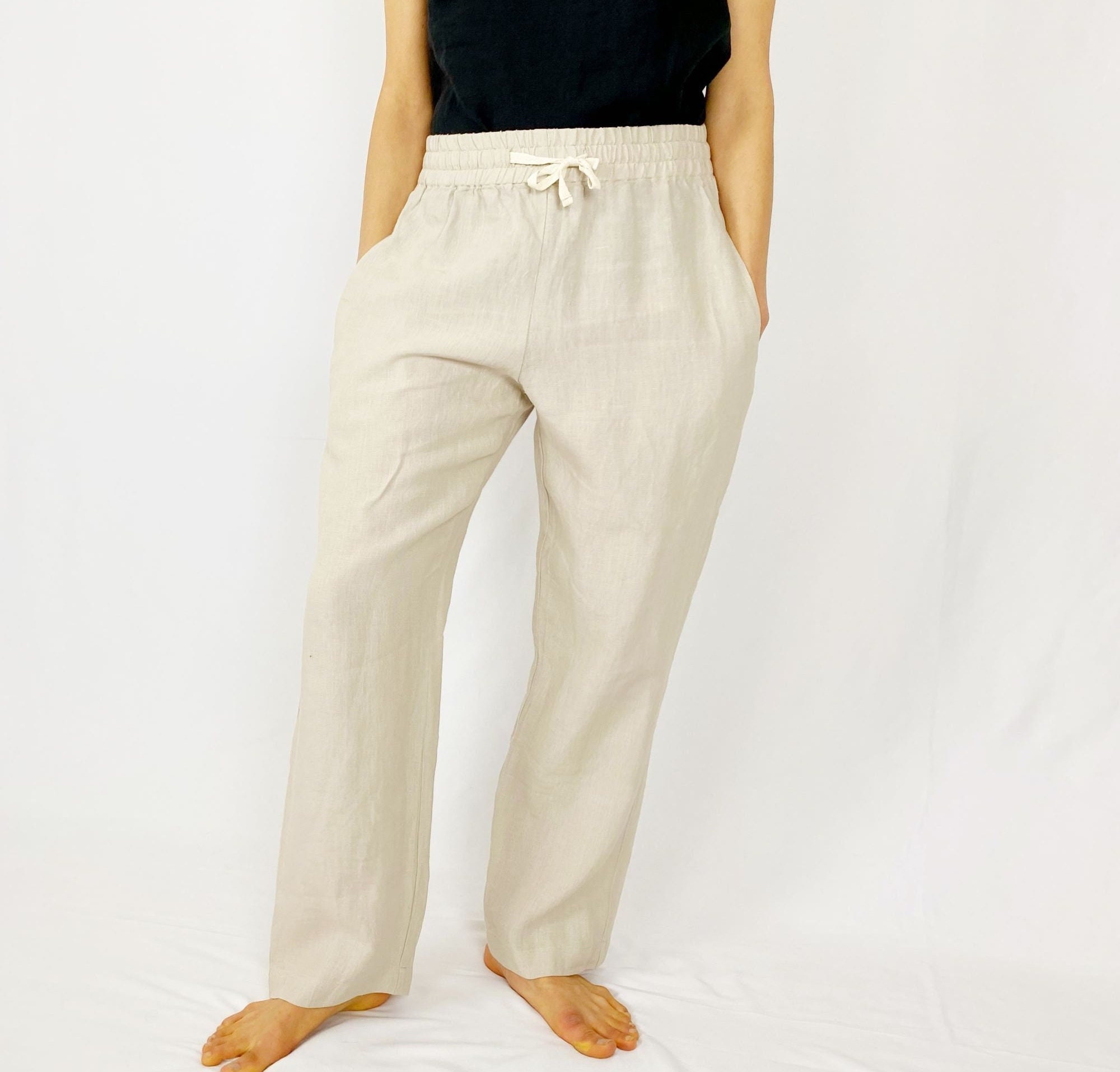 Buy Women Linen Trousers Online In India  Etsy India