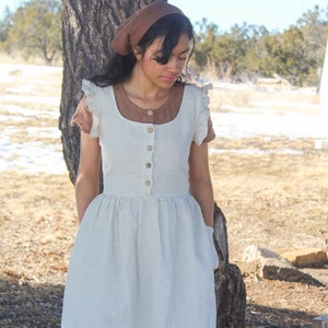 Cute Big Pockets Patchwork Pinafore Dress
