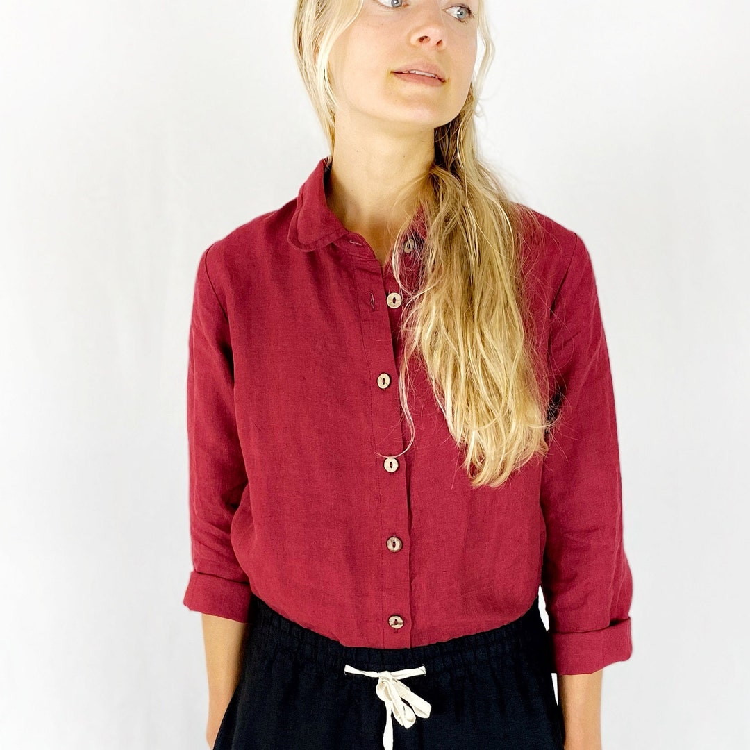 Long-Sleeved Linen Shirt main image 0