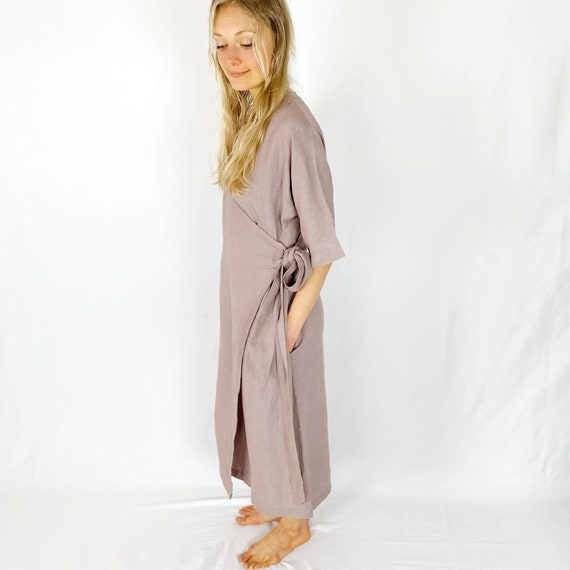 oversized wrap dress COLLUSION Plus oversized wrap maxi smock dress with contrast gingham ties in black