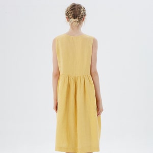 Linen loose sleeveless dress, SANTA CLARA / Washed soft linen dress / available in different colors / Mothers Day Gift image 7