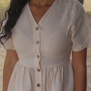 Linen Dresses for Women, Linen Clothing for women, Linen dress with pockets, Womens Linen  Clothing, SHASTA, Mothers Day Gift