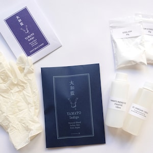 Yamato Indigo Garment Dye Kit / All Inclusive Kit / Great for Beginners / No Heating or Fermenting Required / Natural-Blend / Made in Japan