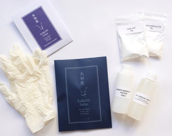 Yamato Indigo Garment Dye Kit / All Inclusive Kit / Great for Beginners / No Heating or Fermenting Required / Natural-Blend / Made in Japan