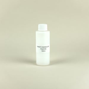 May include: A white plastic bottle with a white cap containing Yamato Indigo Dye Fixative, 100ml.