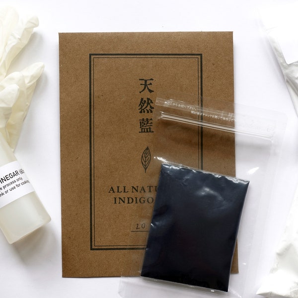 All Natural Indigo Dye Kit / Japanese Natural Indigo / Natural Dye / Sustainable Craft / Aizome