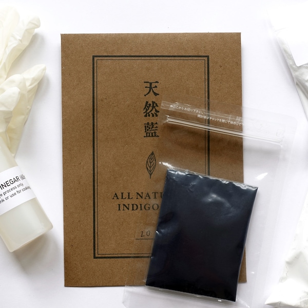 All Natural Indigo Dye Kit / Japanese Natural Indigo / Natural Dye / Sustainable Craft / Aizome