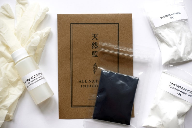 All Natural Indigo Dye Kit / Japanese Natural Indigo / Natural Dye / Sustainable Craft / Aizome image 1