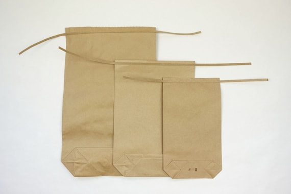 Extra Small Natural Brown Kraft Paper Bags. Hand Made. Giveaway