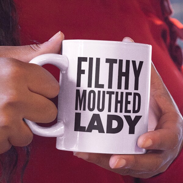 Tasse à café Filthy Mouthed Lady - Resist - Persist - Resistance Tea Cup - Cadeau féministe