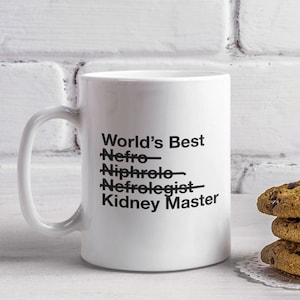 Regalo de Nefrología - Taza de Café del Mejor Maestro Renal del Mundo - Cumpleaños de Nefrólogo - Médico Renal