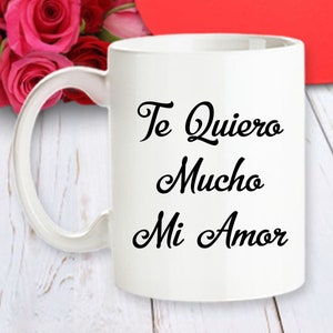 Regalo De San Valentin - Te Quiero Mucho Mi Amor Taza De Cafe - Aniversario - Para Novia Novio - Valentijnsdag