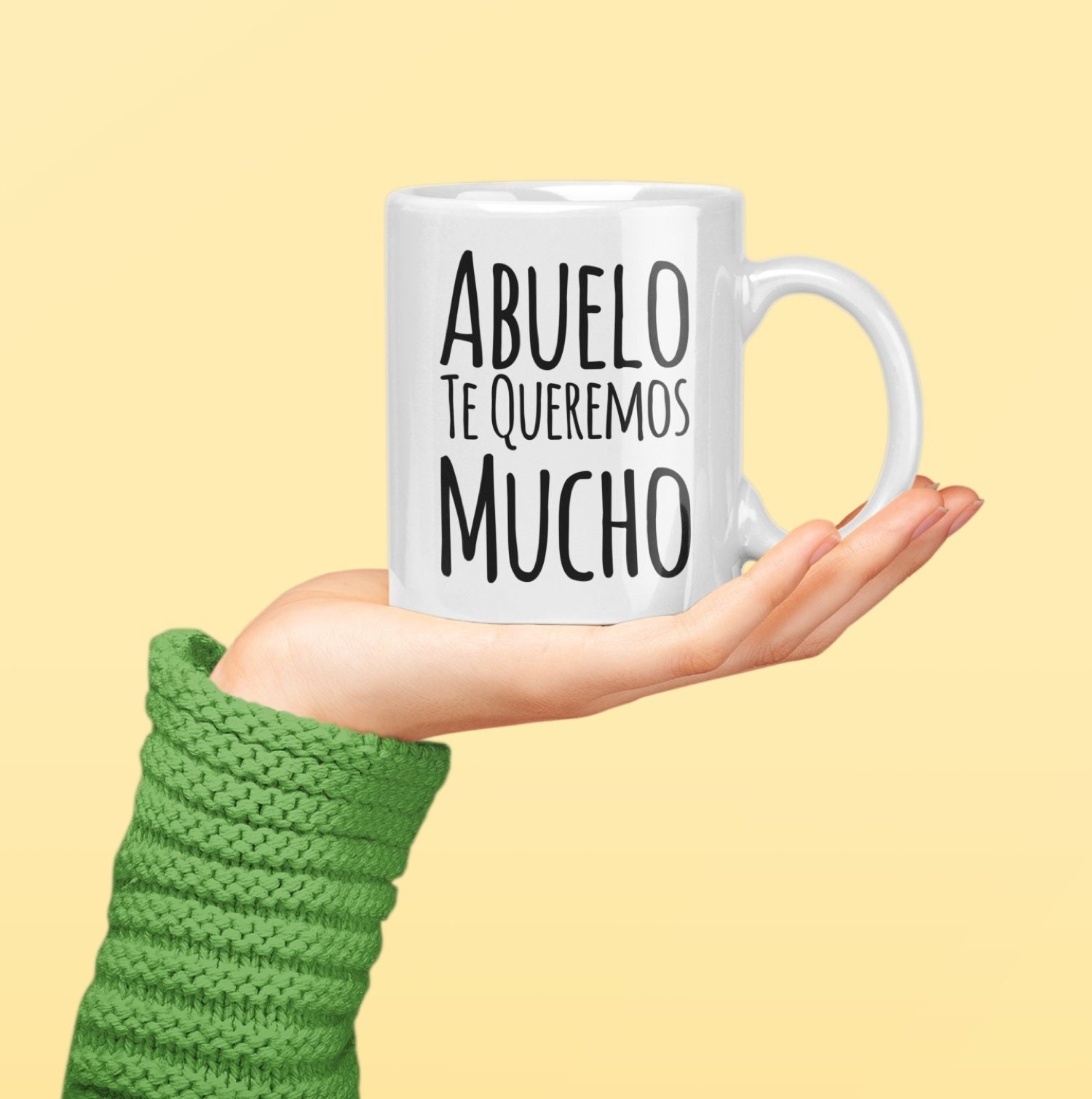 Regalo Para Abuelo Te Queremos Mucho Coffee Mug Taza De Cafe Cumpleaños  Best Abuelo Gift Idea 