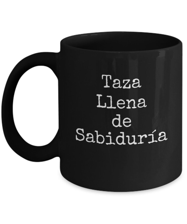 Coffee Mugs in Spanish Taza Llena De Sabiduría Regalo Para Etsy