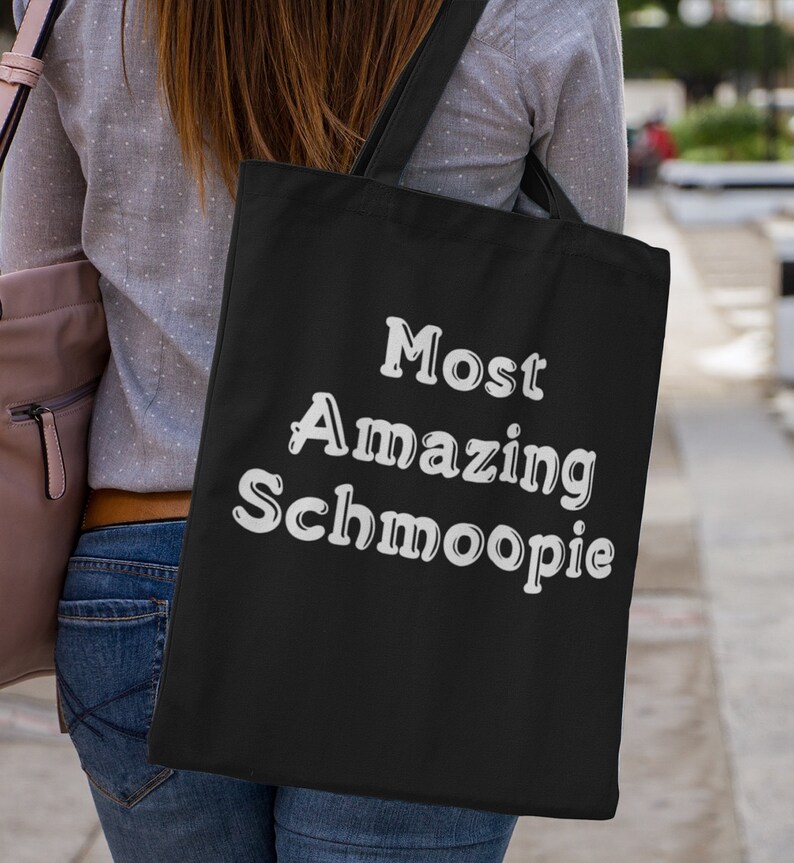 Anniversary Gift Most Amazing Schmoopie Tote bag For Boyfriend Girlfriend Fiance Husband Wife Valentines Day image 1