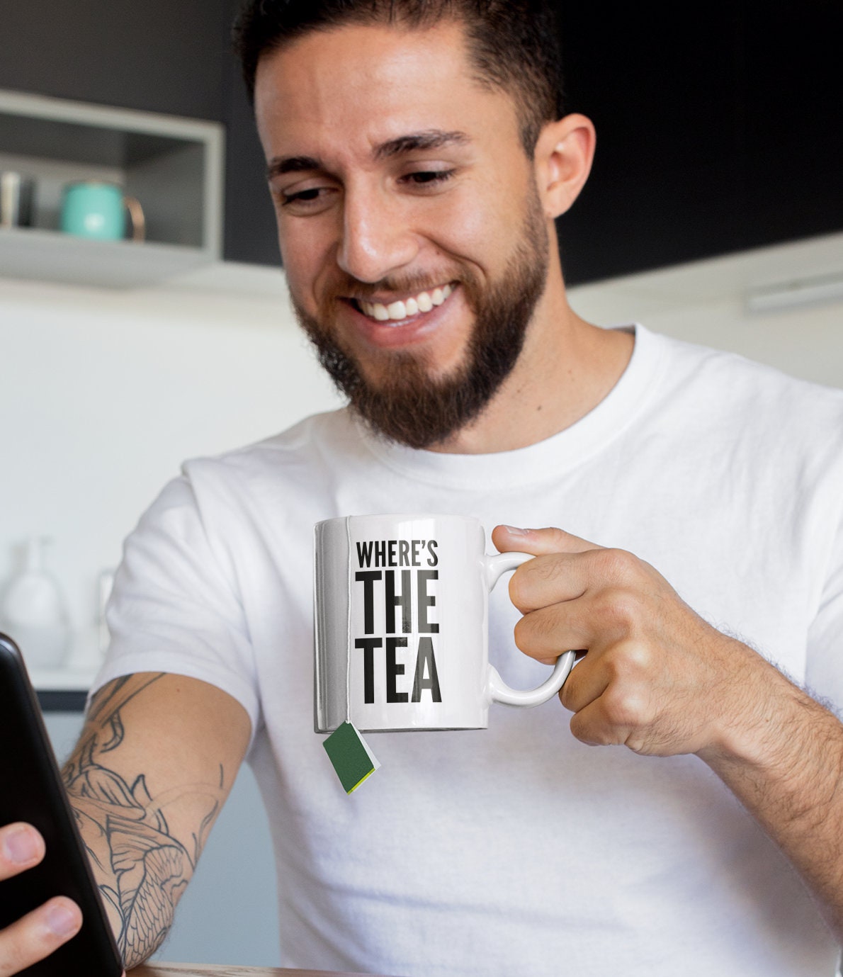 Tea Lovers Mug Wheres the Tea Gift for Sommelier Tea Etsy Canada