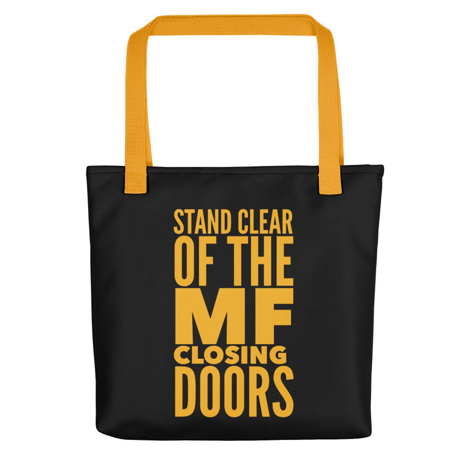 NYC Gift Stand Clear of the Mf Closing Doors Tote Bag Gift Etsy