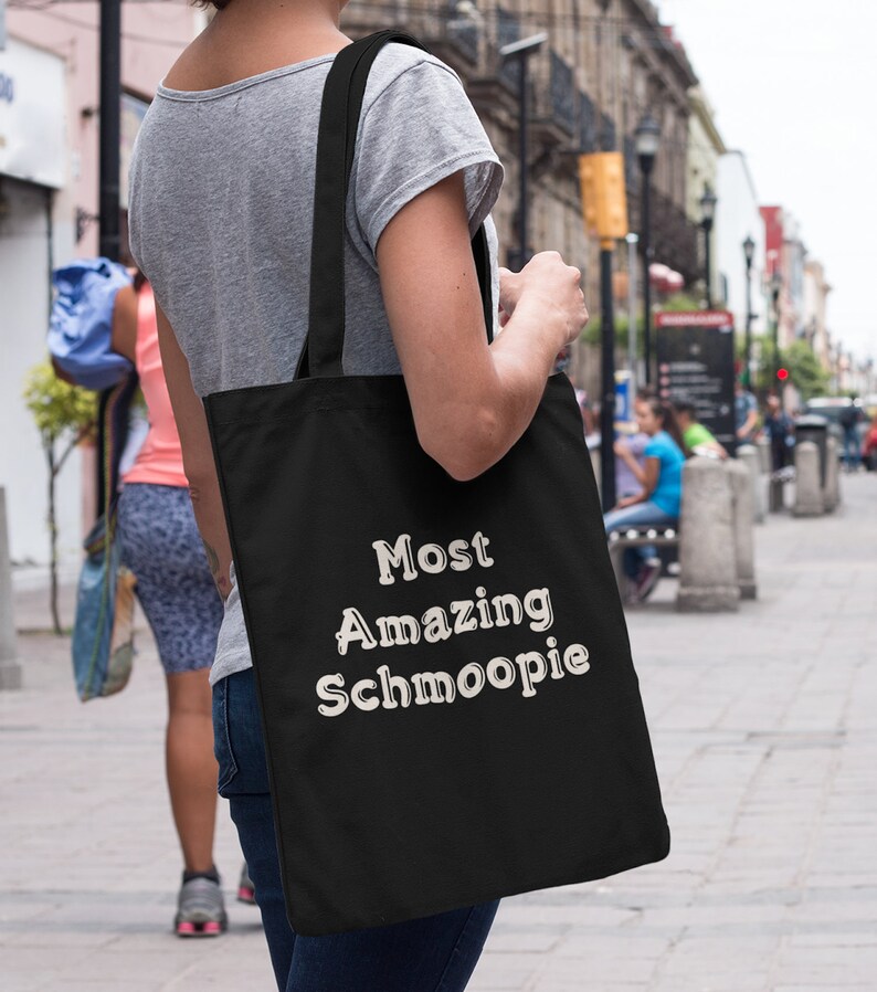 Anniversary Gift Most Amazing Schmoopie Tote bag For Boyfriend Girlfriend Fiance Husband Wife Valentines Day image 4