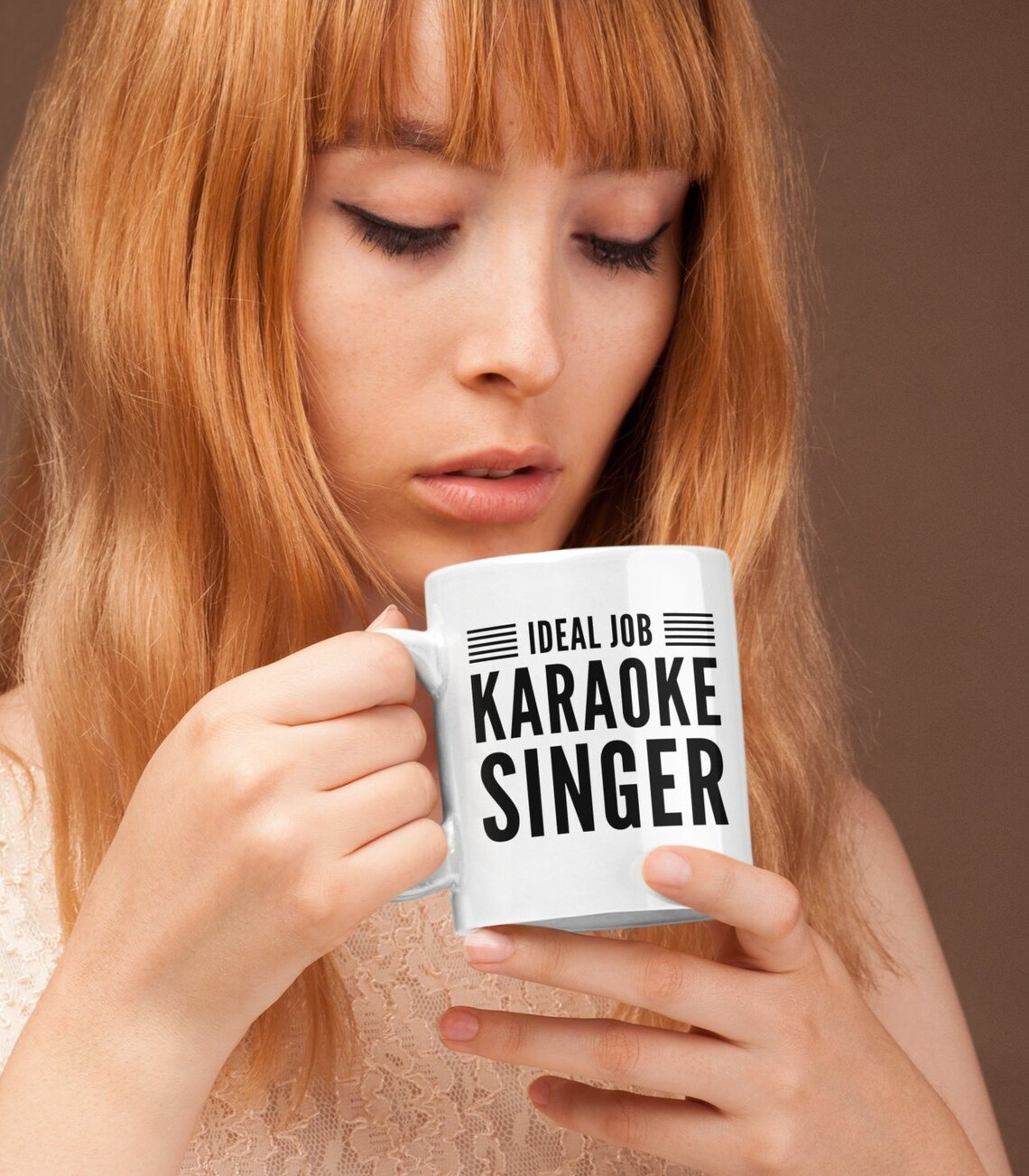 Karaoke Gifts Ideal Job Karaoke Singer Mug Coffee or Tea Cup for