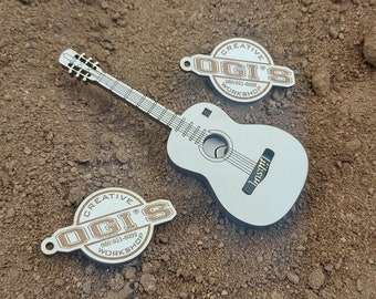 Acoustic guitar pick box laser cut files