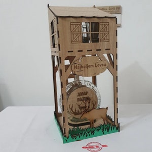 Jäger Flaschenkiste, Hochsitz, Ansitz, Jägerstand