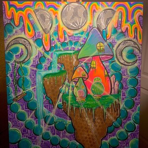 Psykedeliskt universum Originalmålning bild 1