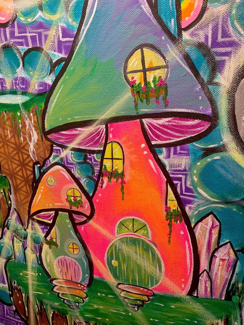 Psykedeliskt universum Originalmålning bild 4