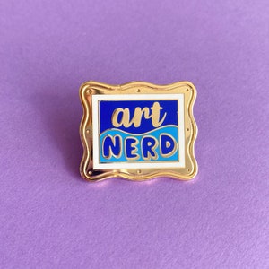 Art Nerd Pin | Artist Enamel Pin | Artist Accessories | Artist Gift Ideas | Gifts for Art Lovers | Art Teacher