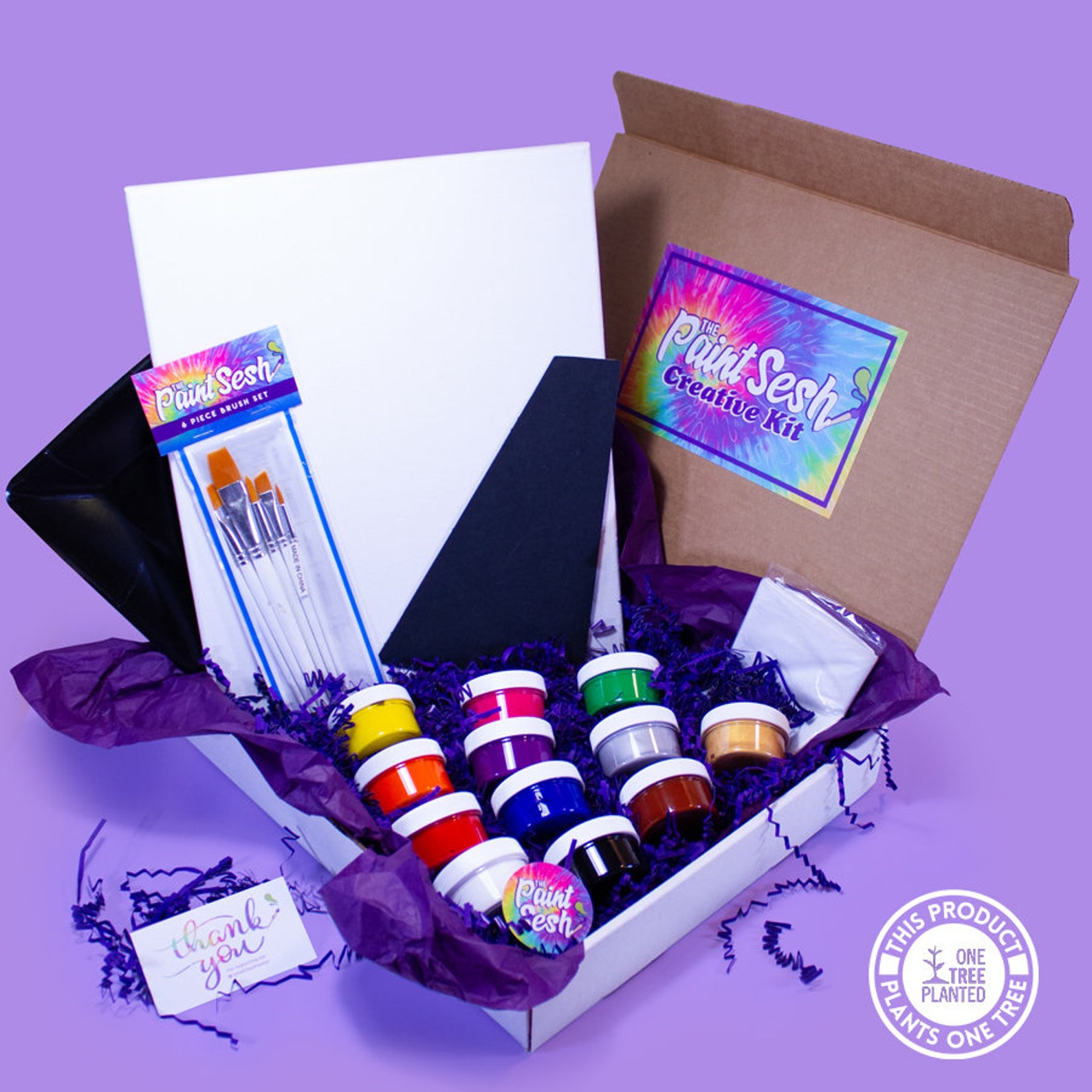 Paint at Home Kit the Essentials Paint Night Kit Virtual Etsy