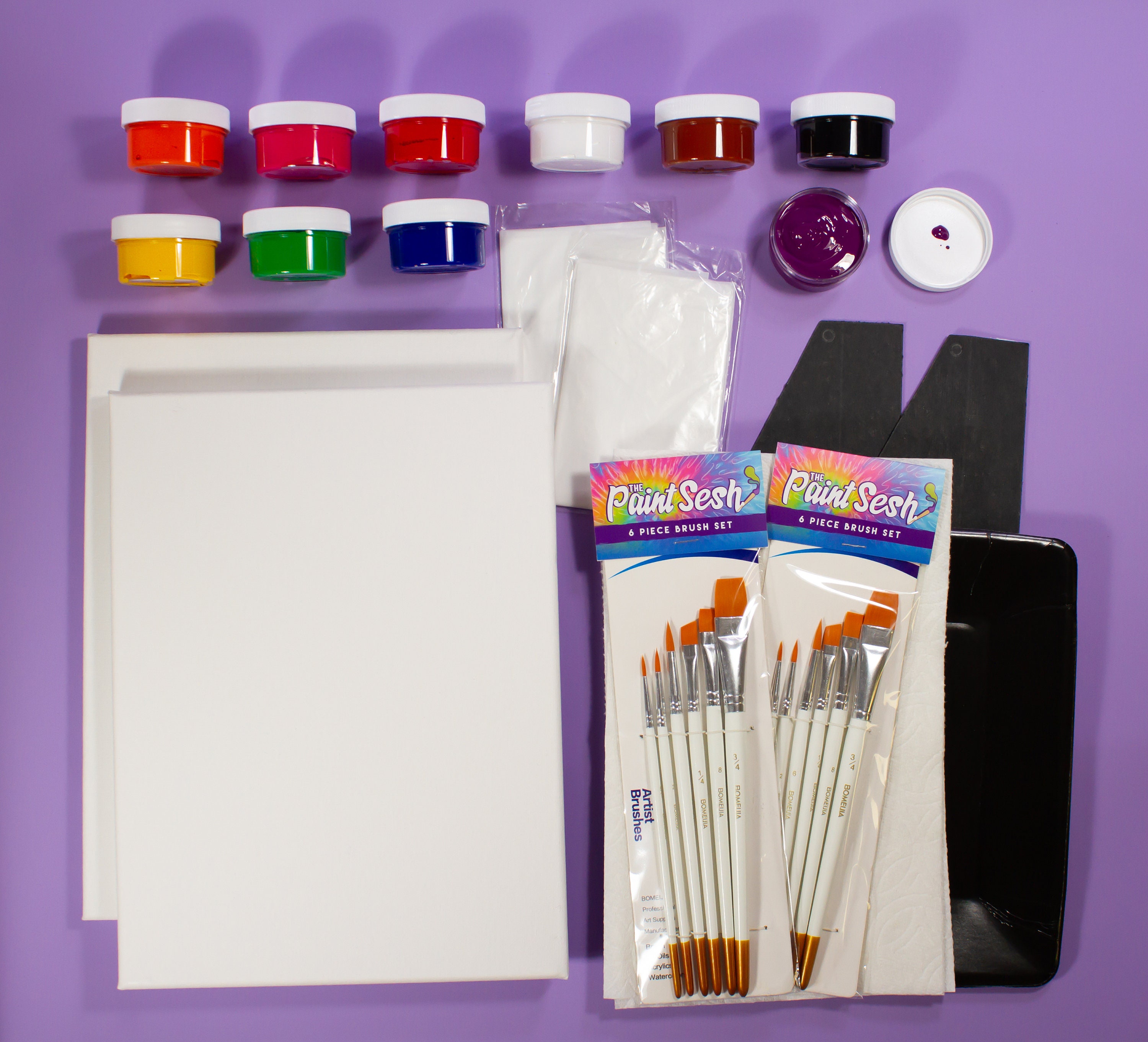Date Night Paint Kit Paint at Home Kit Virtual Painting Etsy