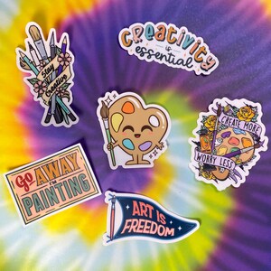Creativity Sticker | Gifts for Artists | Stickers with Sayings | Artist Accessory | Creativity is Essential Sticker | Art Lovers image 10