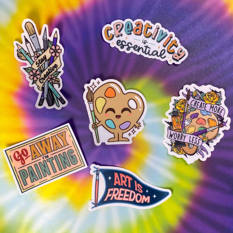Creativity Sticker | Gifts for Artists | Stickers with Sayings | Artist Accessory | Creativity is Essential Sticker | Art Lovers image 10