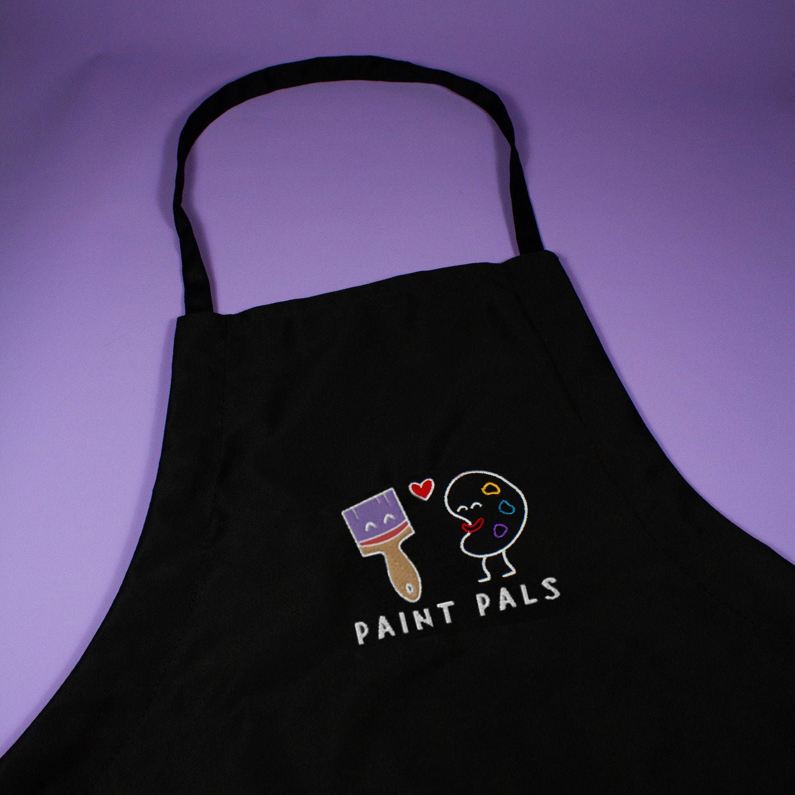 Paint Pals Brush and Palette Embroidered Apron Paint and Etsy