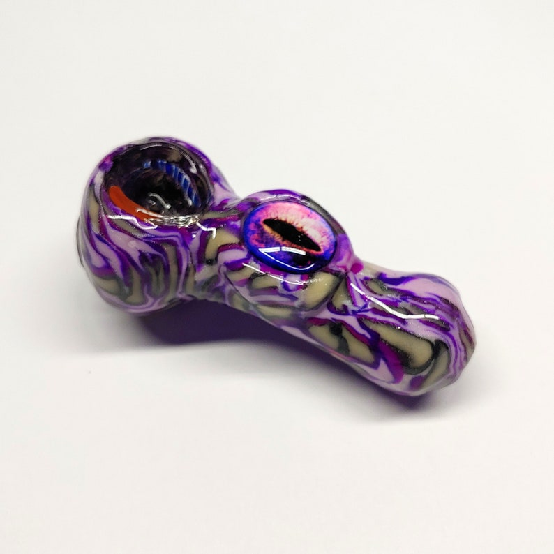 Custom Small Glass Smoking Pipe Girly Pipes Unique Glass Etsy