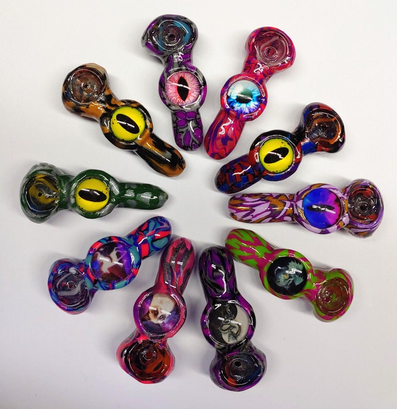 Custom glass smoking pipe girly pipes unique glass smoking Etsy