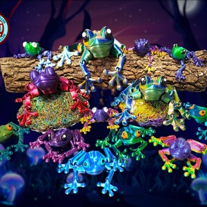 3d Printed Articulated Flexi Frog As Seen On Tiktok, Frog Fidget Toy, Flexi Frog, Birthday Gift, Gift for Him, Gift For Her, Frog lovers!