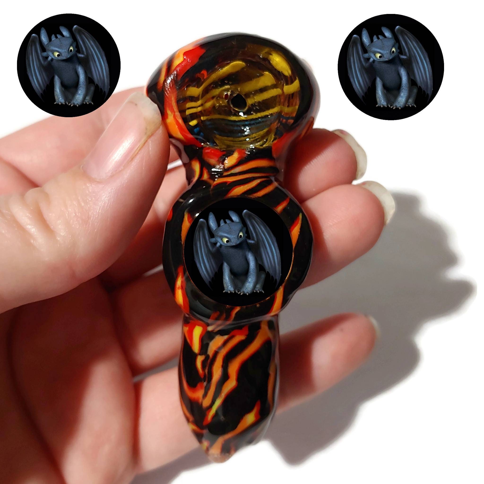 Custom Toothless Dragon Glass Smoking Pipe, Girly Pipes, Unique, Glass  Smoking Bowls, Spoon Pipe, Glow in the Dark Pipe, Glass Art Pipes 
