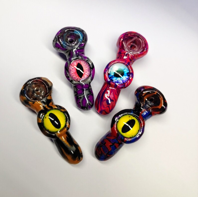 Custom glass smoking pipe girly pipes unique glass smoking Etsy