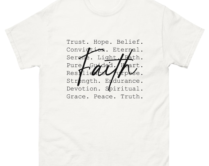 Faith Word Art Unisex Tee – Speak What You Believe
