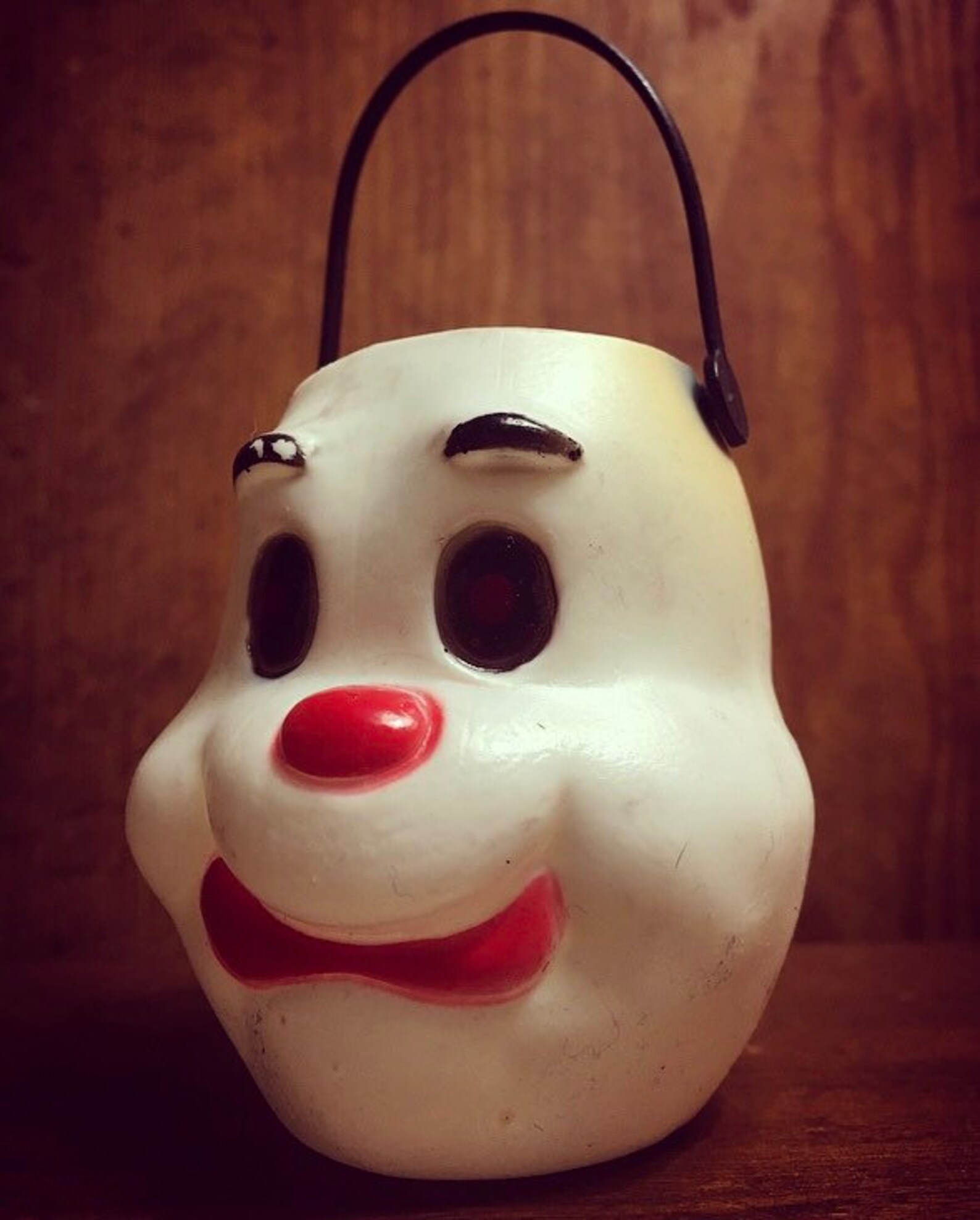 RARE Vintage Halloween Mini Candy Pail Bucket Ghost Face Blow Etsy