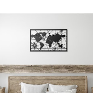 World Map Metal, Wall Decor, Metal World Map, Metal Wall Decor, Art Work, Home Wall Art, Metal Art, Wall Decoration