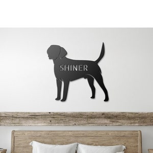 Custom dog metal sign, personalized dog name sign, dog metal wall art, custom dog decor, dog address sign, pet name sign, dog house sign