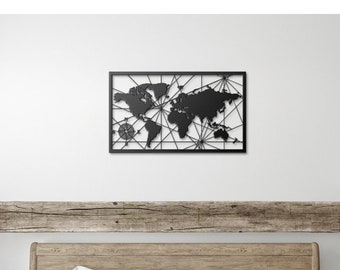 World Map Metal, Wall Decor, Metal World Map, Metal Wall Decor, Art Work, Home Wall Art, Metal Art, Wall Decoration