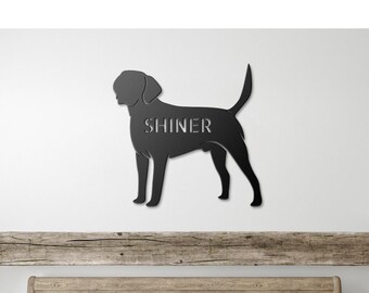 Custom dog metal sign, personalized dog name sign, dog metal wall art, custom dog decor, dog address sign, pet name sign, dog house sign